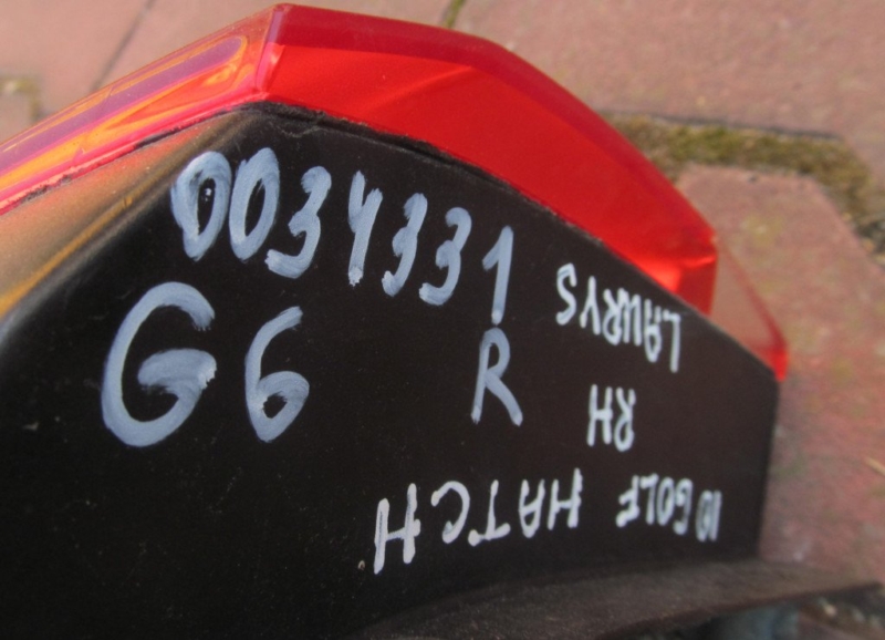 Фонарь правый Golf 6 2009-2013 Фонарь правый Golf 6 2009-2013