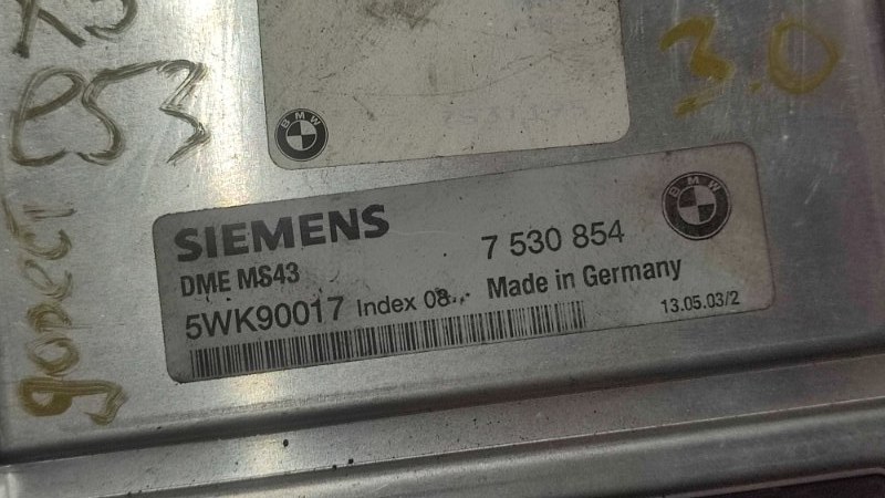 Блок управления двигателем X5 дорестайлинг E53 M54