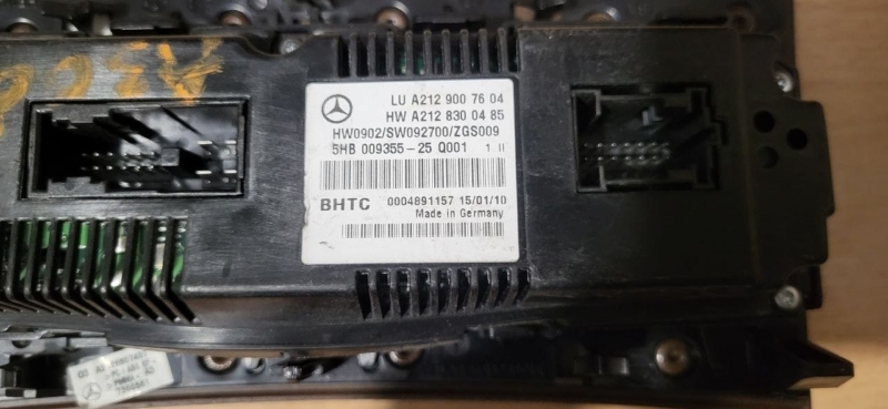 Блок управления климат-контролем E-Class W212