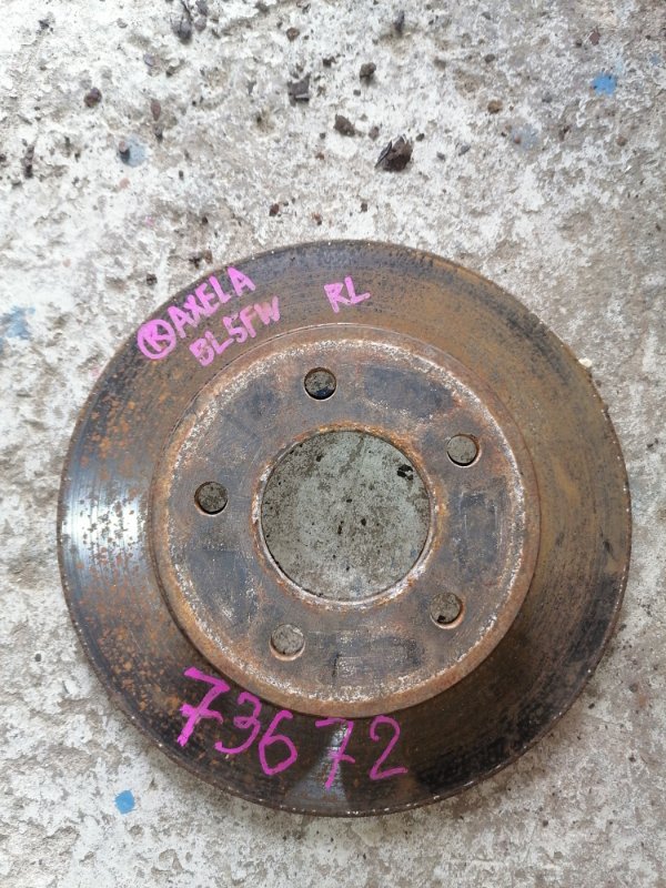 Тормозной диск Mazda Axela BL5FW задний левый
