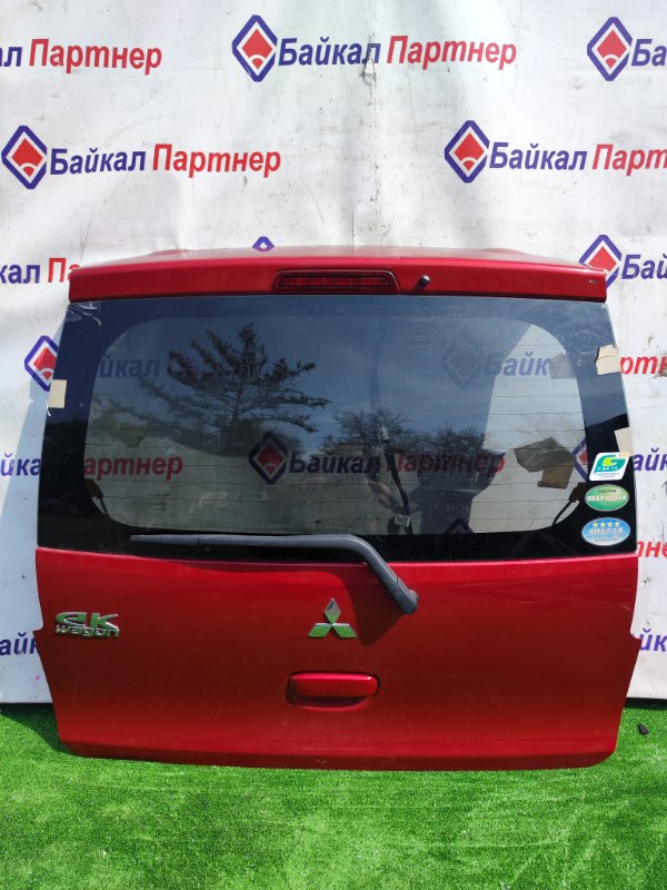 Дверь 5-я Mitsubishi Ek Wagon B11W 3B20 2015 задняя