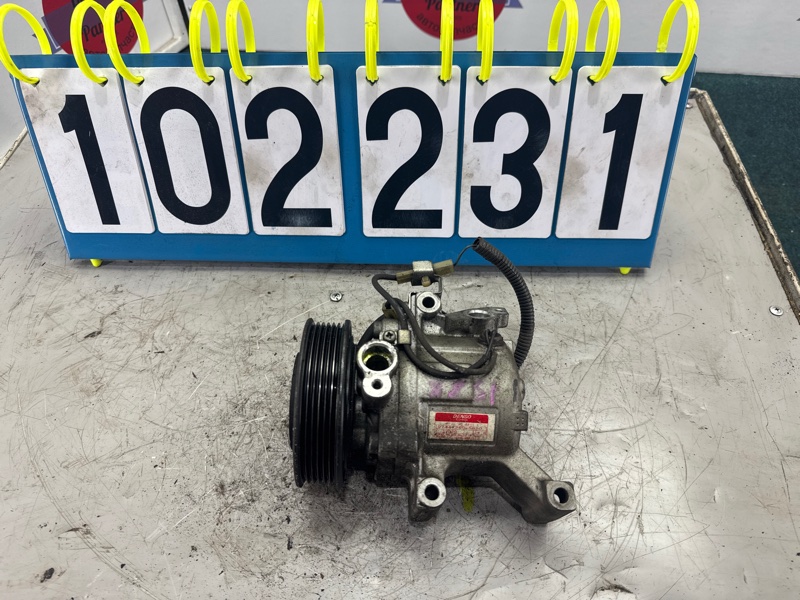 Компрессор кондиционера TOYOTA PASSO KGC10 1KR-FE (б/у) Компрессор кондиционера TOYOTA PASSO KGC10 1KR-FE (б/у)