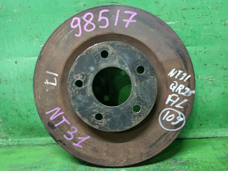 Тормозной диск NISSAN X-TRAIL TNT31 QR25DE (б/у)