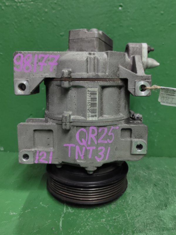 Компрессор кондиционера NISSAN X-TRAIL TNT31 QR25DE 92600-JG30A (б/у)