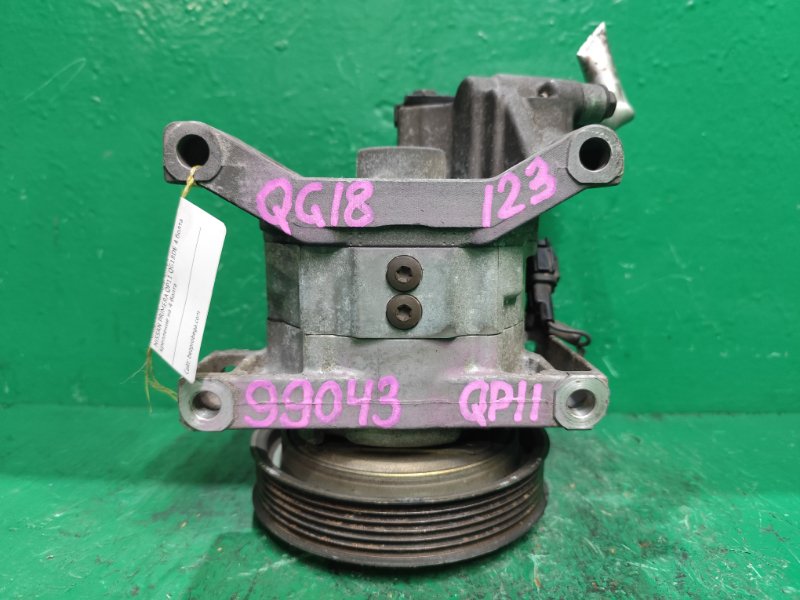 Компрессор кондиционера NISSAN PRIMERA QP11 QG18DE 4 болта 92600-4M410 (б/у)