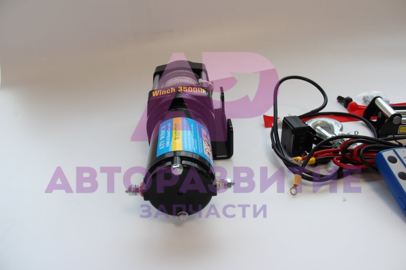 Электрическая лебедка ATV 3500lbs (стальной трос) EW