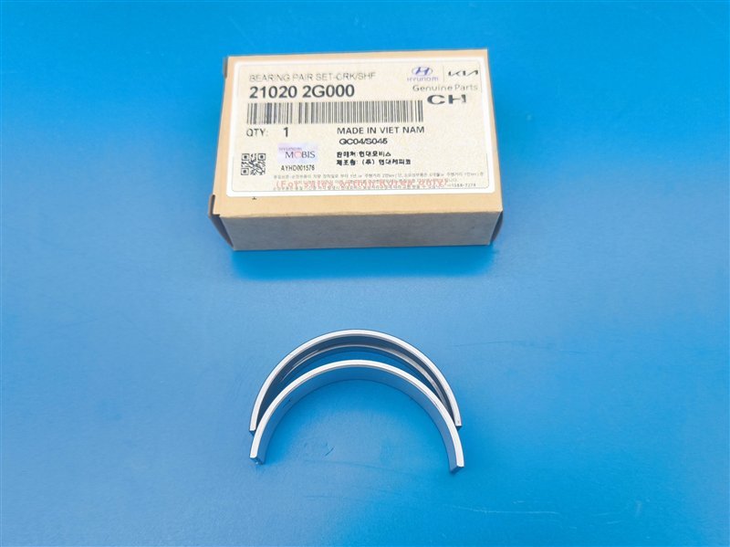 Вкладыши коренные KIA Hyundai G4KE G4KD 210202G000 новая