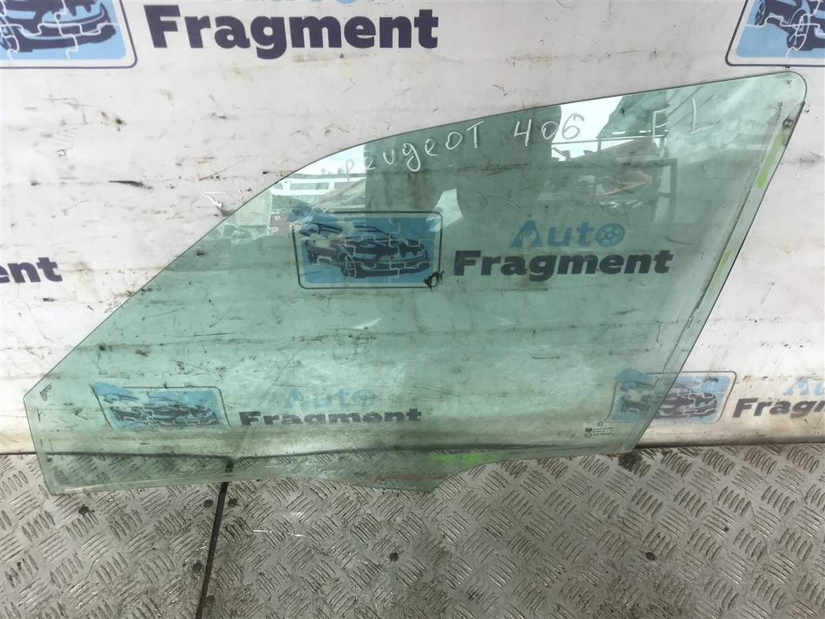 Стекло боковое переднее левое Peugeot 406 1996 XU10J4R 2.0 9201A2 Б/У