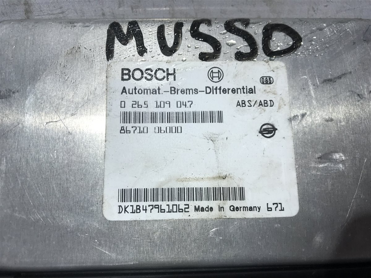 Блок управления ABS Musso 1999 161970 2.3
