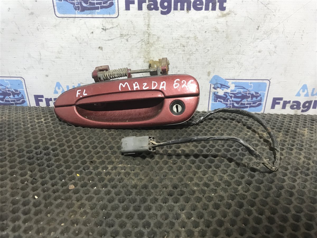 Ручка двери нaружная передняя левая Mazda 626 1993 GE FP 1.8 GA7B59410BHS Б/У