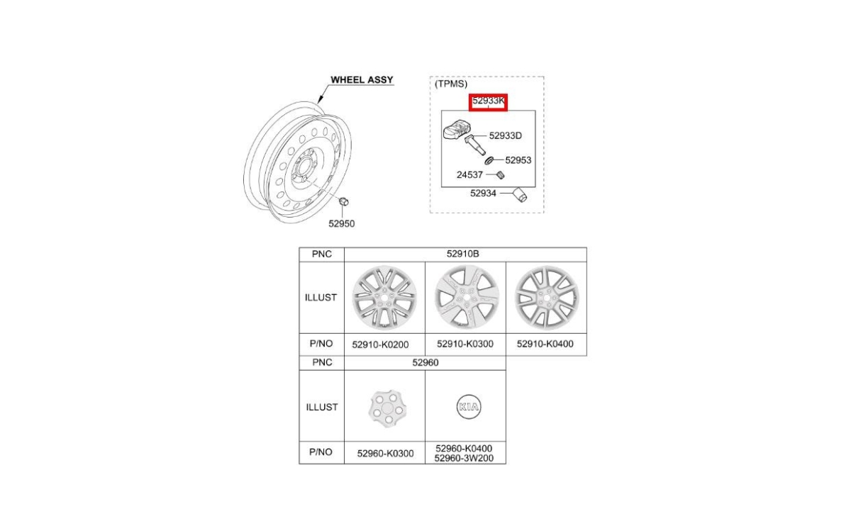 Датчик давления в шинах Soul 2019 SK3 G4FJ Датчик давления в шинах Soul 2019 SK3 G4FJ