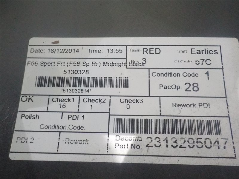 Бампер передний MINI COOPER S