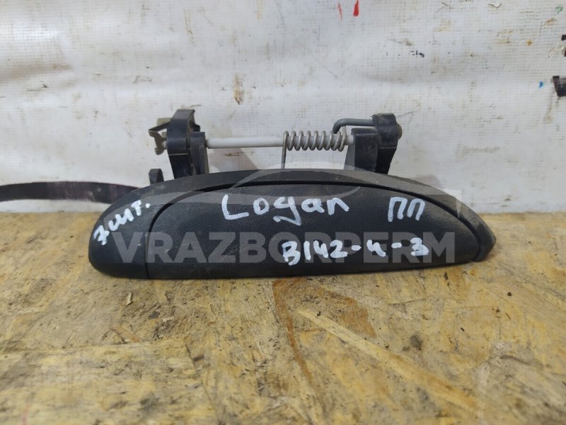 Ручка двери наружная передняя правая Renault Logan 2011-2020 8200869056 Б/У