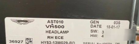 Фара правая Aston Martin DB11