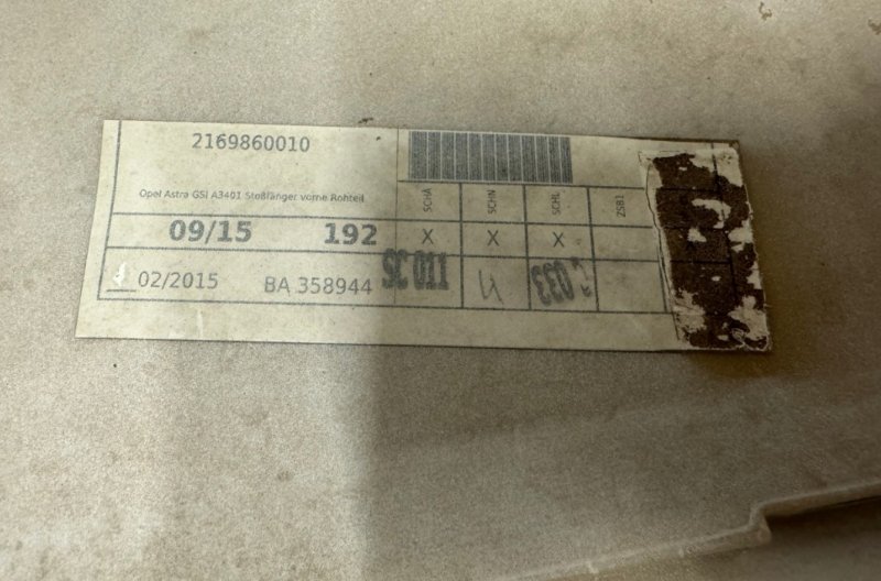 Бампер передний Astra J OPC GTC IV 4