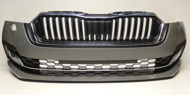 Бампер в сборе с решеткой радиатора передний Skoda Octavia 5E3807221 5E3807611C Б/У
