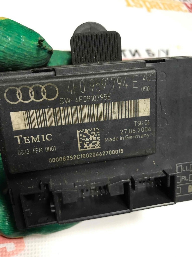 Блок управления двери задней правой Audi A6 2006 C6 4F0959794E контрактная