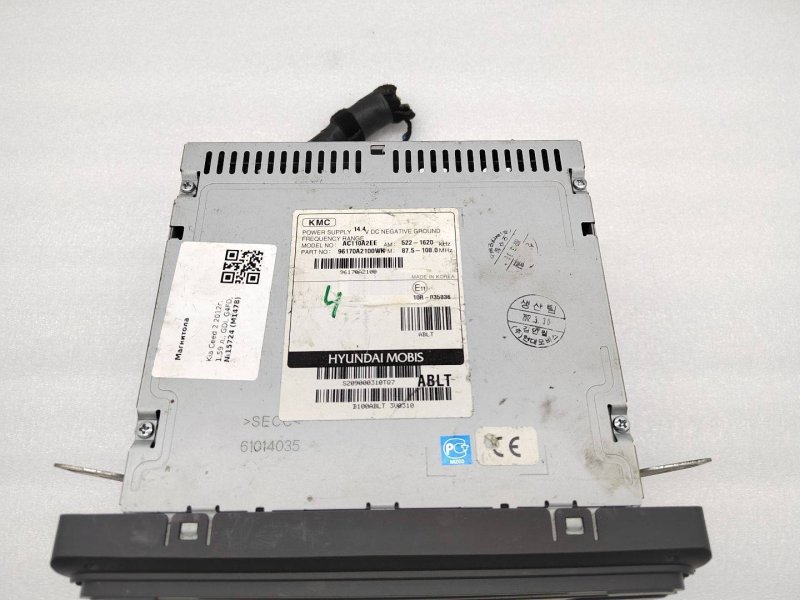 Магнитола Ceed 2012 JD 1.6 G4FD