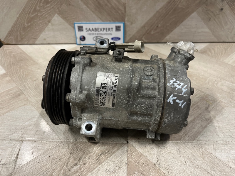 Компрессор кондиционера Saab 9-3 2007 Седан B207R 12759394 контрактная