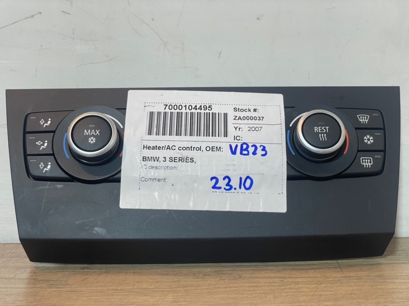 Блок управления климат-контролем BMW 3-Series 2007 VB23 N52B25A 6411 9147299-01 контрактная