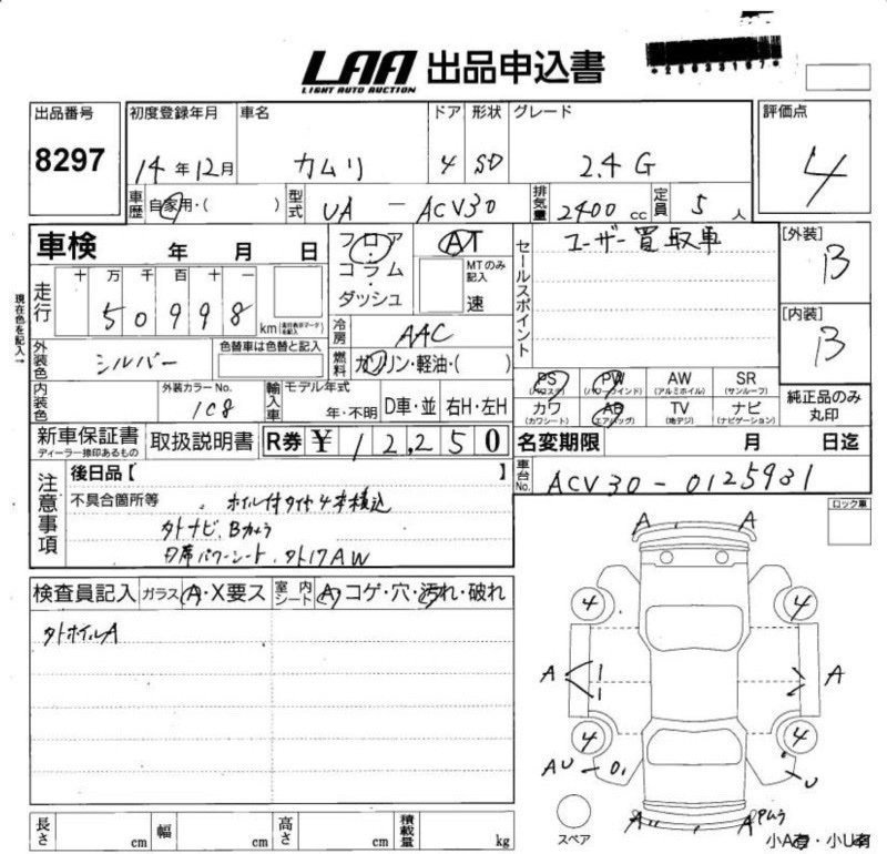 Крюк буксировочный Camry 2002 ACV30 2AZFE