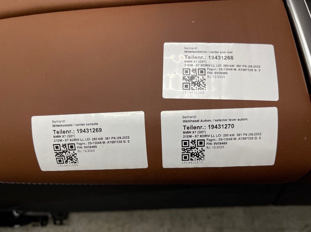 Комплект салона X7 xDrive40i LCI 2023 G07 B58B30P