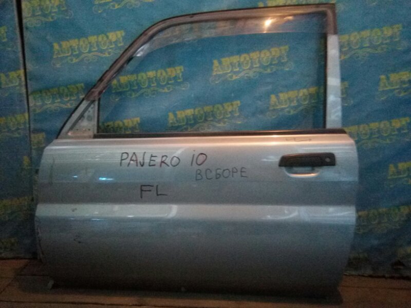 Дверь Mitsubishi Pajero Io H66W 4G93 передняя левая
