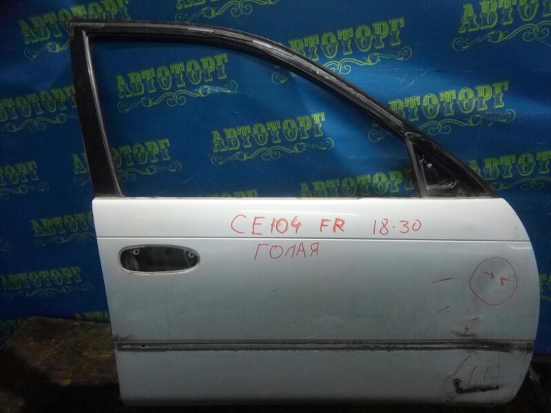 Дверь Toyota Sprinter CE104 2C 2000 передняя правая