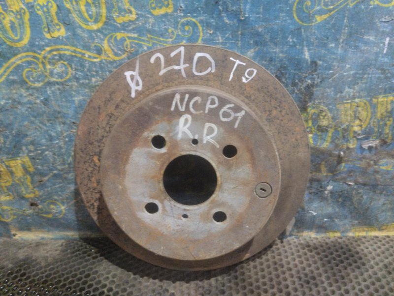 Тормозной диск Toyota Ist NCP61 задний