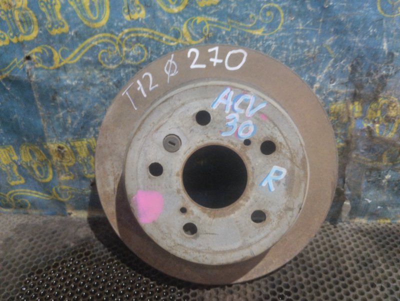 Тормозной диск Toyota Camry ACV30 задний