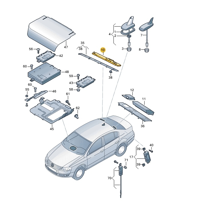 Антенна Passat 2012 362 CDAB