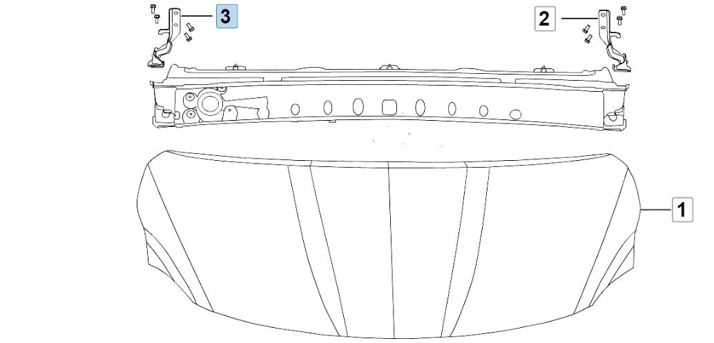 Петля капота Hover H5 2011 - 2016