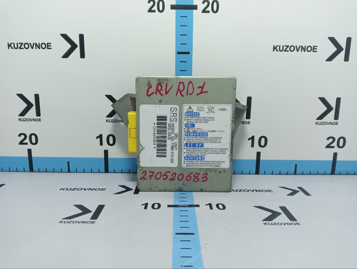 Запчасть блок управления air bag Honda CR-V 2001 RD B20Z 77960S10G91 Б/У Блок управления Air Bag Honda CR-V 2001 RD B20Z 77960S10G91 Б/У