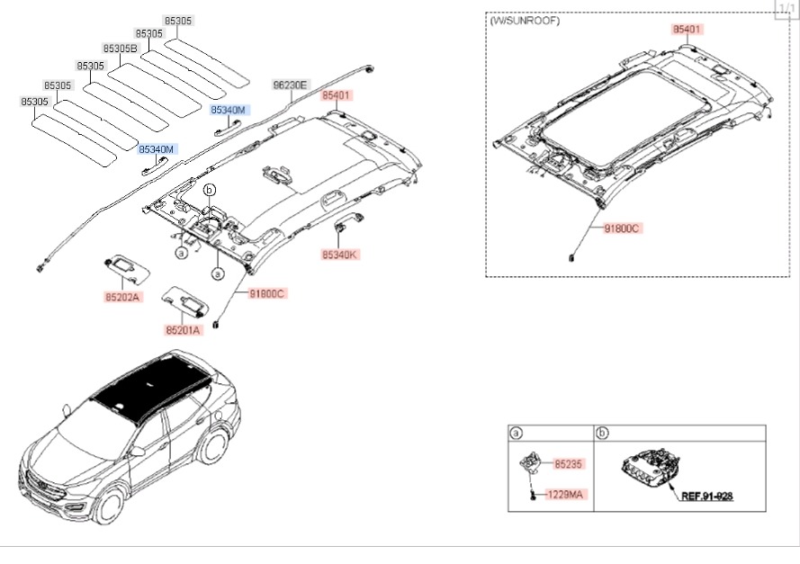 Ручка потолка правая Santa Fe 2012 DM D4HA Ручка потолка правая Santa Fe 2012 DM D4HA