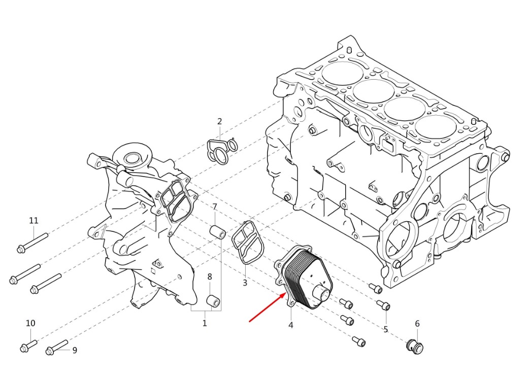 Радиатор масляный Haval H9 GW4C20B