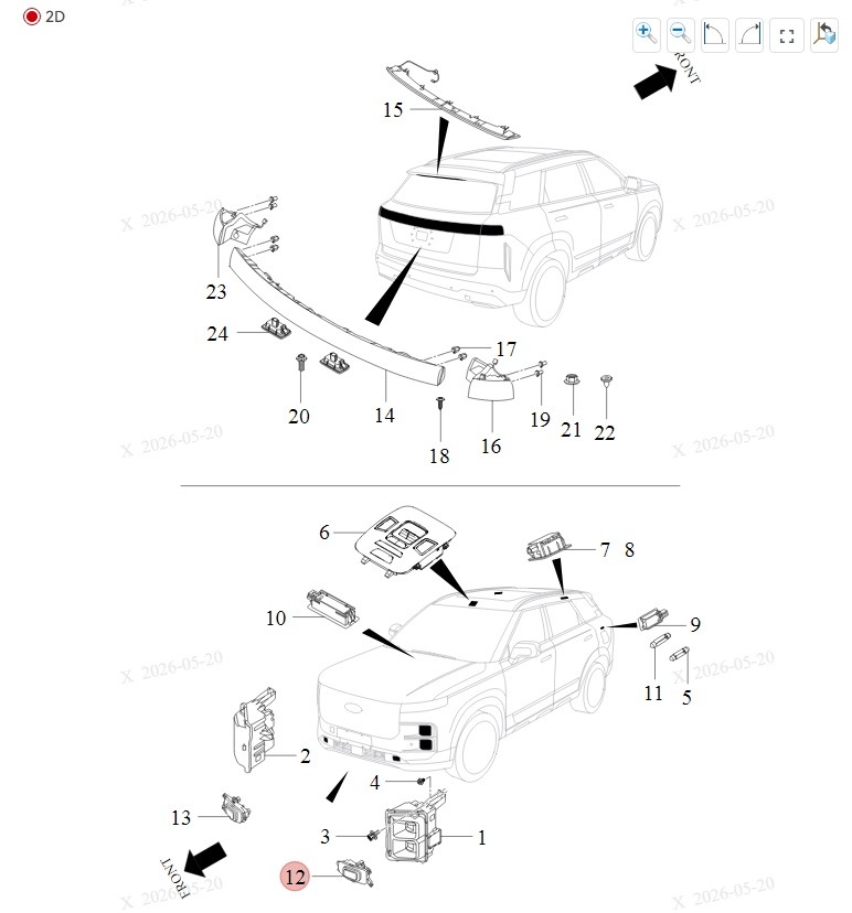 Фара противотуманная левая Jaecoo J7 J1EJ