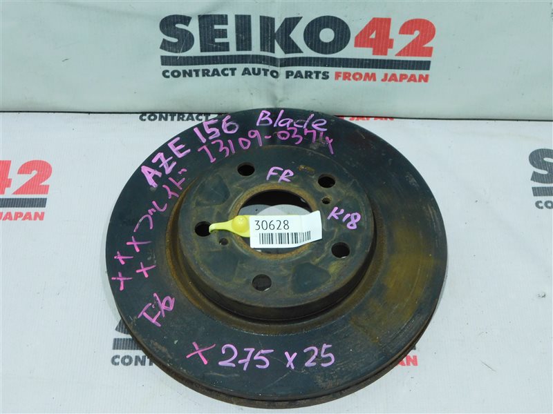 Диск тормозной Toyota Blade AZE156H передний (б/у)