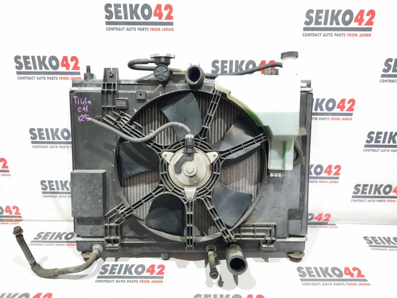 Радиатор охлаждения двигателя Nissan Tiida C11 HR15DE 1 модель (б/у)