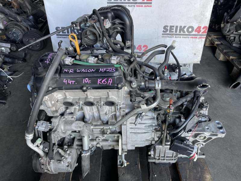 Двигатель Suzuki Mr Wagon MF22S K6A 2010 год (б/у)