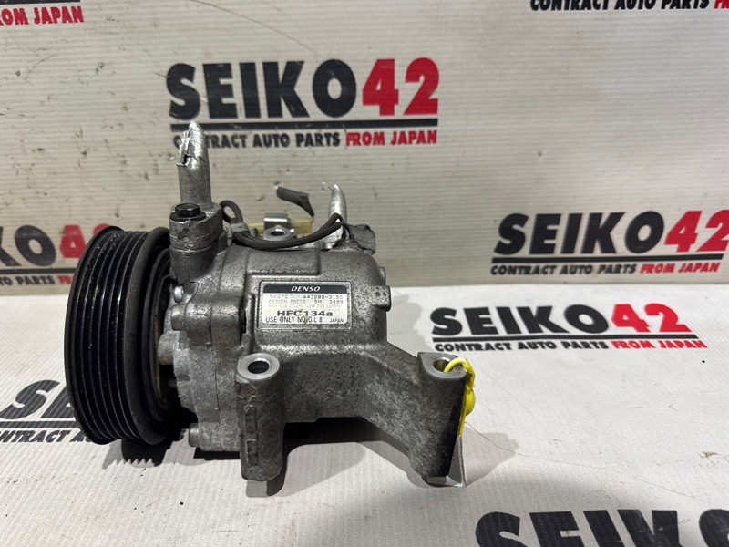 Компрессор кондиционера Toyota Passo KGC30 1KR-FE (б/у)