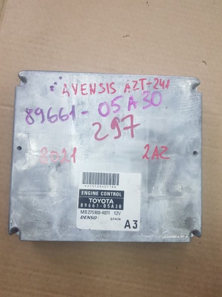 Блок управления efi Toyota Avensis AZT251 2AZFSE (б/у)