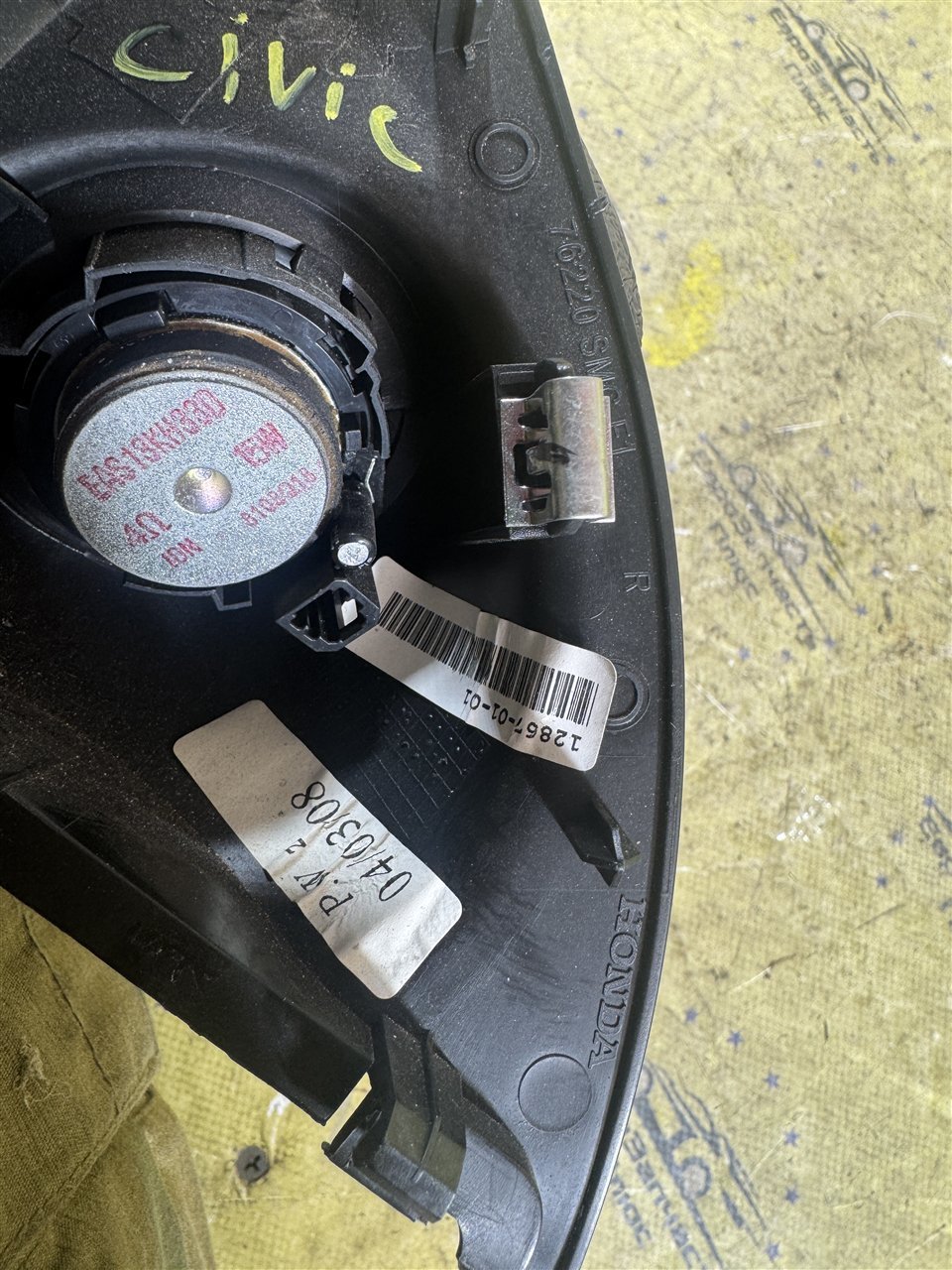 Уголок зеркала с динамиком правый Civic 5D Уголок зеркала с динамиком правый Civic 5D