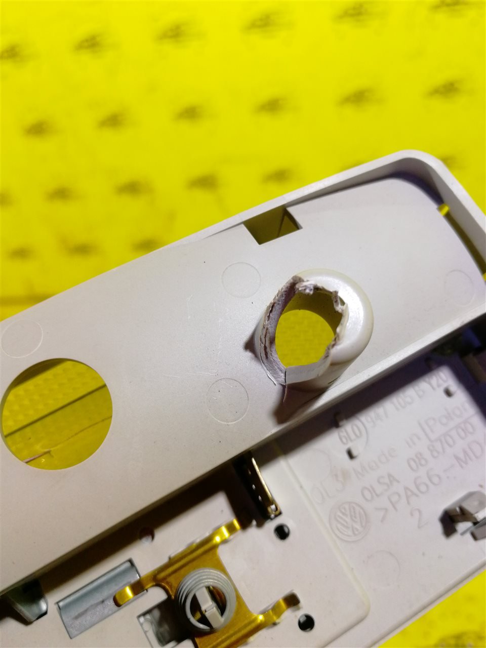 Плафон дефект Skoda Octavia A5 1Z