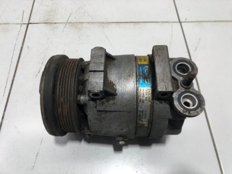 Компрессор кондиционера Chevrolet Aveo 2005 T200 F14S3 96539388 Б/У