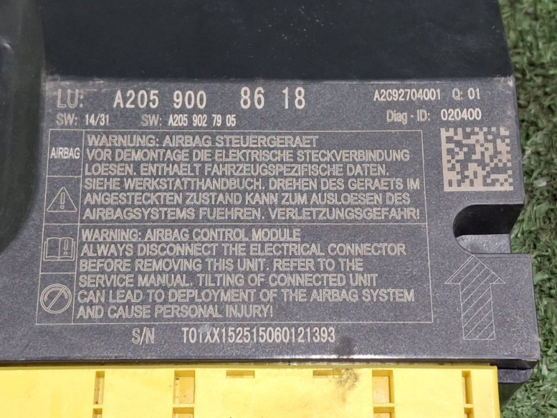 Блок airbag C-CLASS 2015 205.242 274920