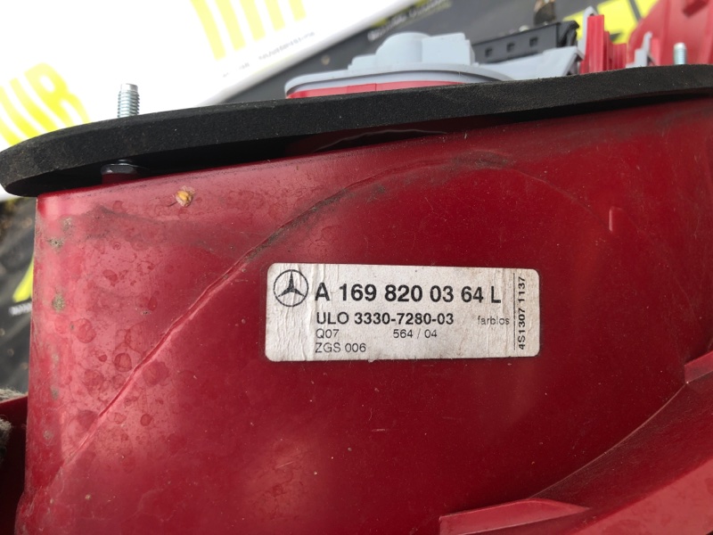 Стоп сигнал задний левый A-CLASS W169 266.940