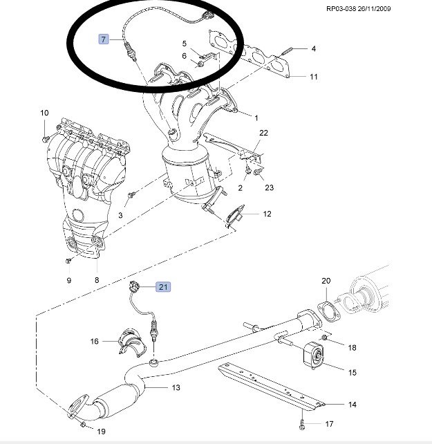Лямбда-зонд CRUZE 2011 J300 F16D4 Лямбда-зонд CRUZE 2011 J300 F16D4