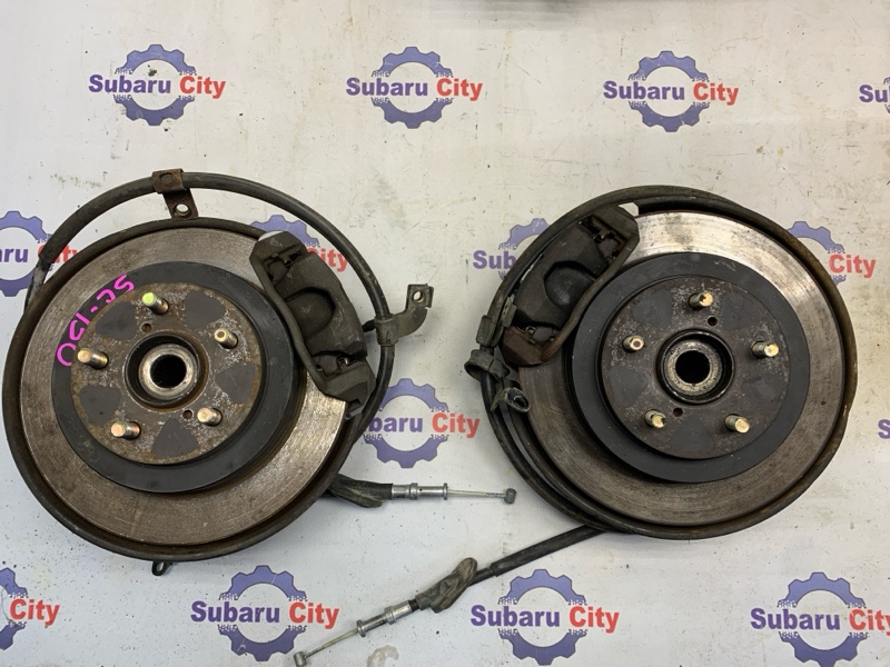 Комплект тормозов Subaru Forester SF9 EJ254 2000 задний (б/у)