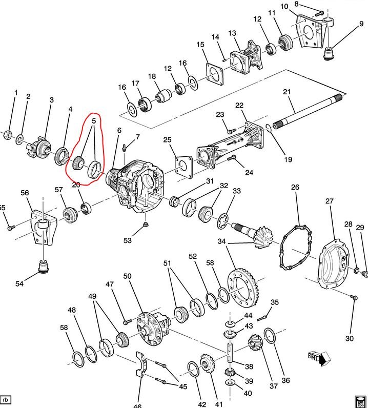 Подшипник хвостовика H3