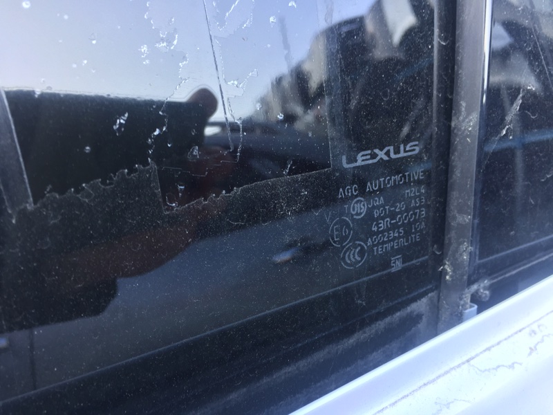 Стекло двери Lexus Rx350 GGL10. GGL15 2GR-FE заднее левое (б/у)